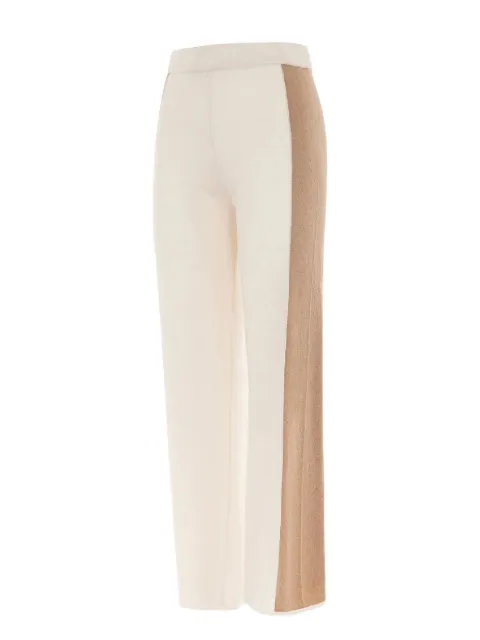 Akep side-stripe straight trousers Neutrals PTKD03004V3