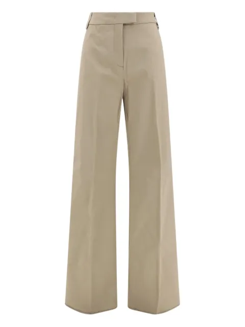 THELATEST wide-leg zip-fly trousers Neutrals TLW03100T0194ABTP