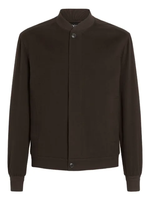 Zegna Oasi cashmere bomber jacket Brown UGT46A2C119
