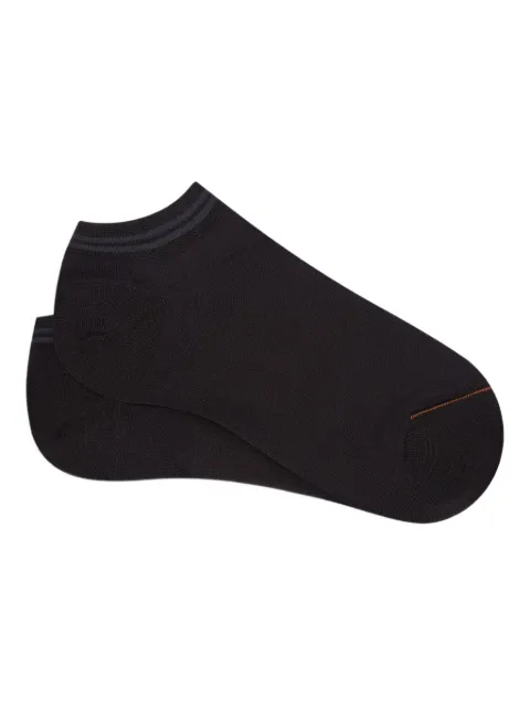 Zegna stripe-trim socks Black N5V02750