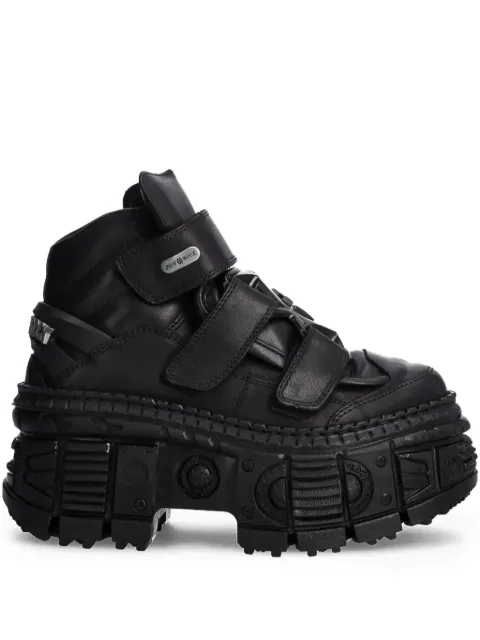 NEW ROCK strap platform boots Black MWALL285S2