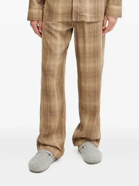 CDLP checked pyjama trousers Neutrals MHO011052201