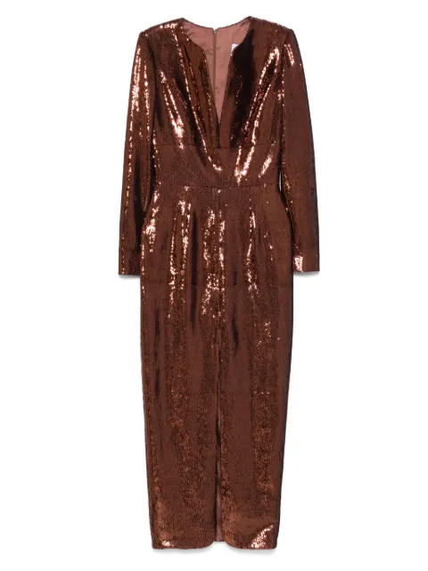 SILK LOVE & LACE Ivona dress Brown 17R7