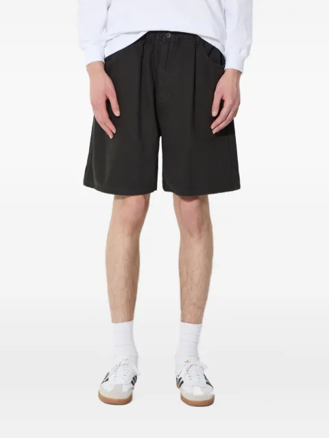 MANASTASH pockets elastic-waist shorts Black 7924913001