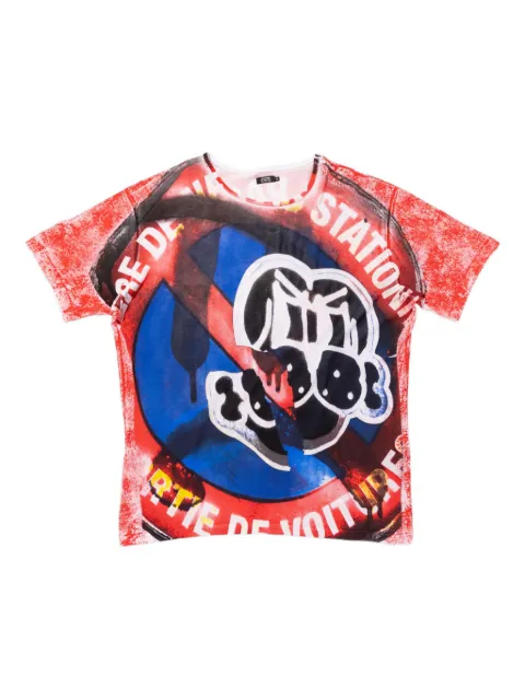 CHITÈ graphic-print crew-neck T-shirt Red C0225T008