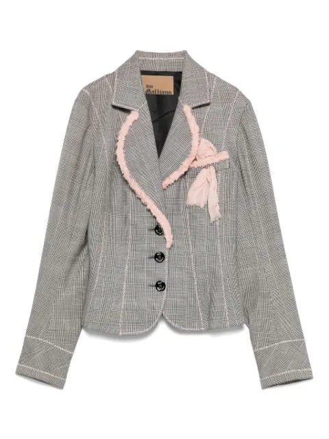 John Galliano Pre-Owned 1990s single-breasted blazer Grey HOLAGAL148