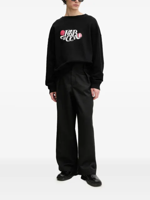 Fiorucci logo-print sweatshirt Black U02SPSCR188CJ05