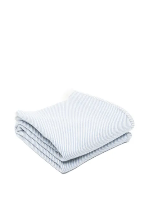 Eleventy striped blanket (130cm x 190 cm) Blue L77ACCL05TES0L043