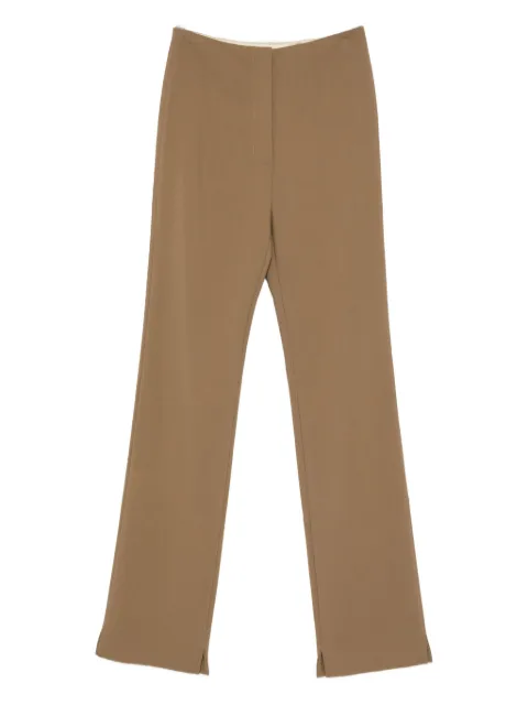 Nanushka Cybel split-hem tailored trousers Brown NW25PFPA06477