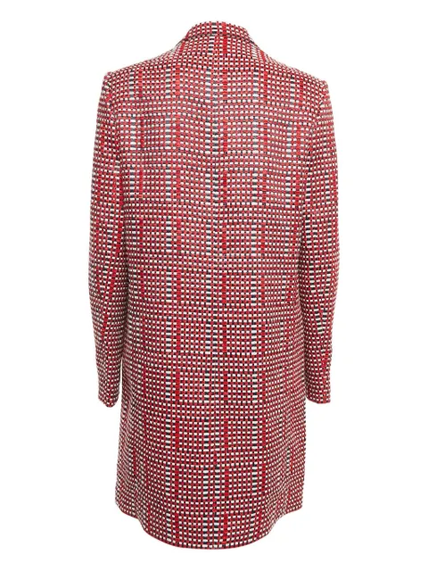 Victoria Victoria Beckham basket-weave coat Red 1106557