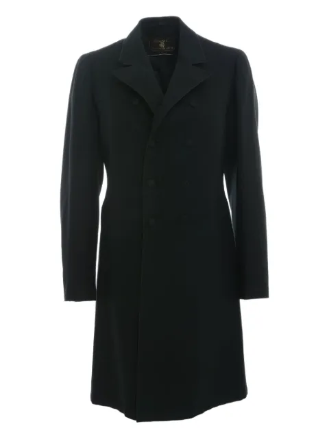 Vintage 1800 Pre-Owned double-breast coat Black DM1004387