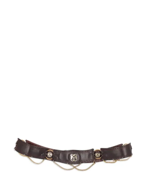 Pirovano Vintage leather belt Brown W22042217