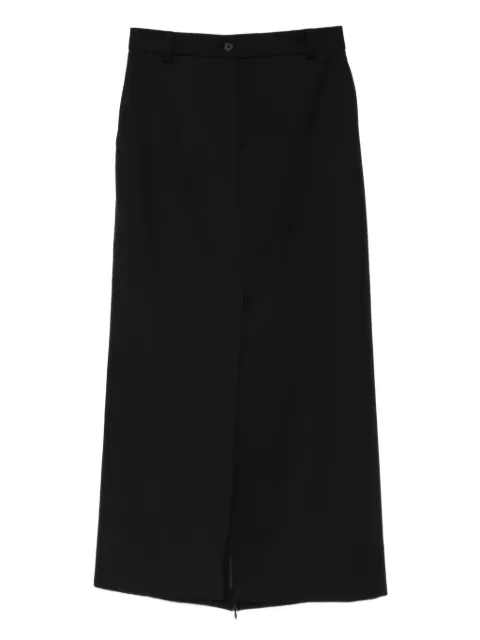 Frenken Triple Pants slit skirt Black 254604900
