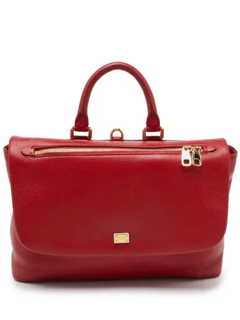 Dolce & Gabbana Pre-Owned leather tote bag Red 1130180