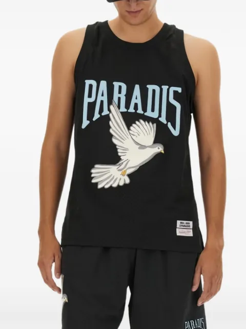 3PARADIS logo-print tank top Black TP11696BLACK