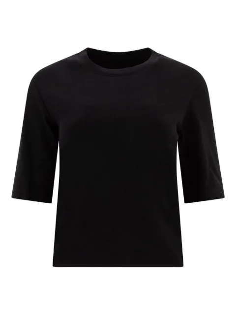 SANDBEIGE three-quarter sleeve top Black SBB2TS12ACBLACK