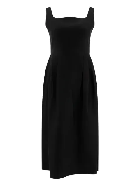 SANDBEIGE square-neck midi dress Black SBB1OP02AC