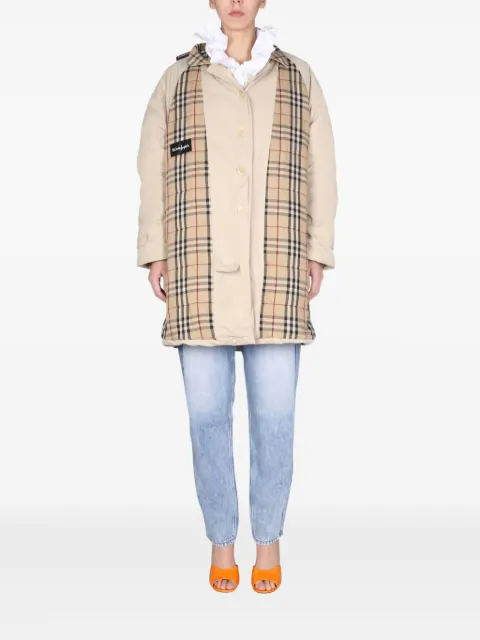 1/OFF check pattern coat Neutrals 13293355A