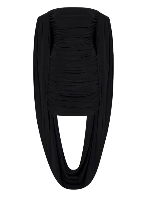 Mônot draped ruched top Black 25S810BLACK