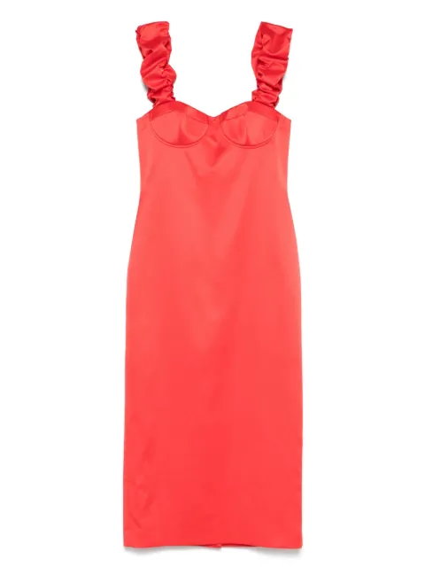 MOSCHINO JEANS stretch-design midi dress Red K2A04093723