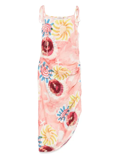 Scotch & Soda abstract-print maxi dress Pink UFU00615T