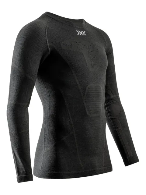 X BIONIC logo-print ski top Black XMYTB2W24M