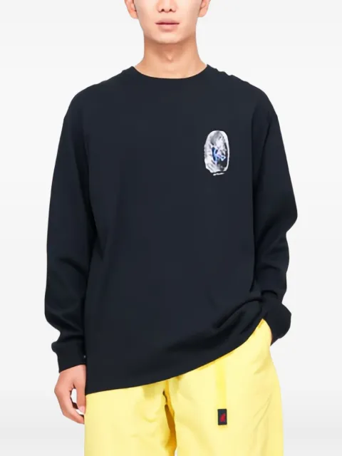 Gramicci long-sleeve graphic T-shirt Black G5SUT173