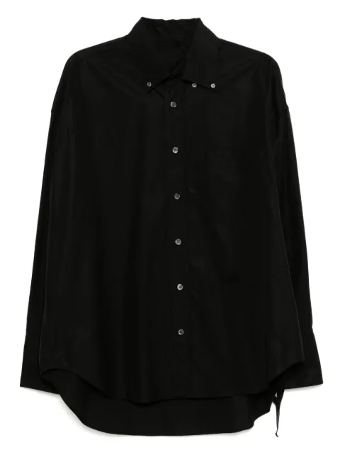 marina yee reworked button-down shirt Black MYSHIRT13BLK