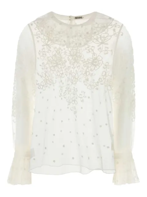 BODE Middlemist blouse White WRS25SH018