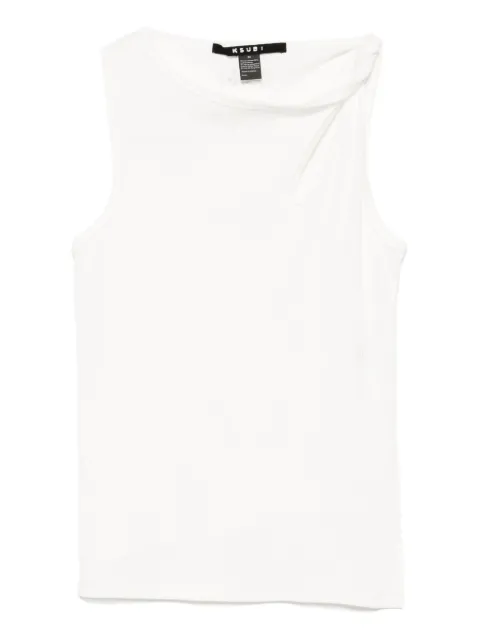 Ksubi twisted tank top White WPS25SI005