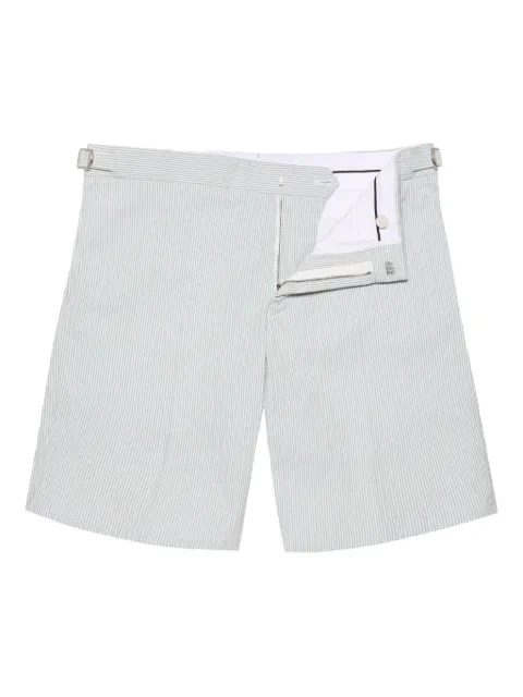 Orlebar Brown striped tailored shorts Blue 280666