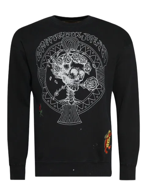MadeWorn skull-print crew-neck sweatshirt Black MWGD174CSW