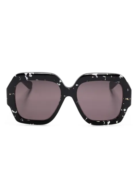 Chloé Eyewear logo-print sunglasses Black CH0154S