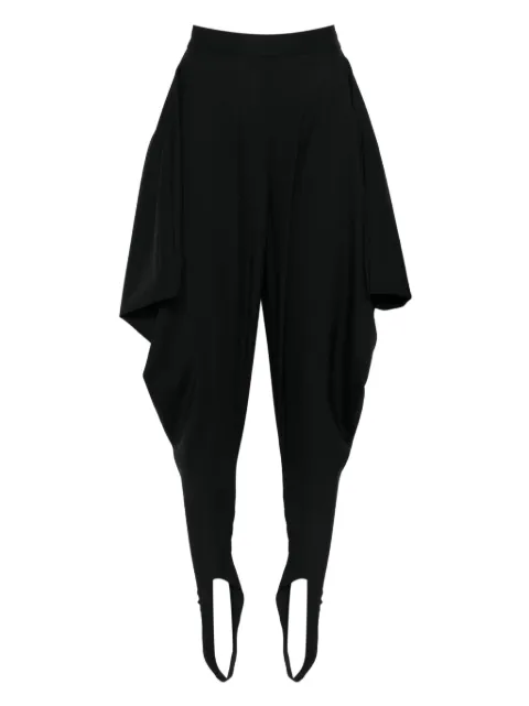 Burc Akyol foot-strap stirrup trousers Black BA4FP04