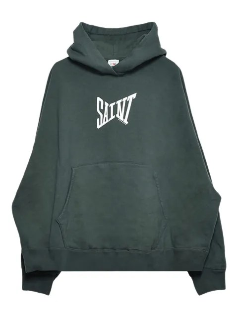 SAINT MXXXXXX Ribon Saint hoodie Green SMYS10000040