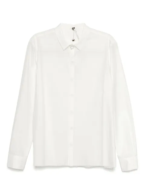 Label Under Construction concealed-button shirt White FSH271STAFW