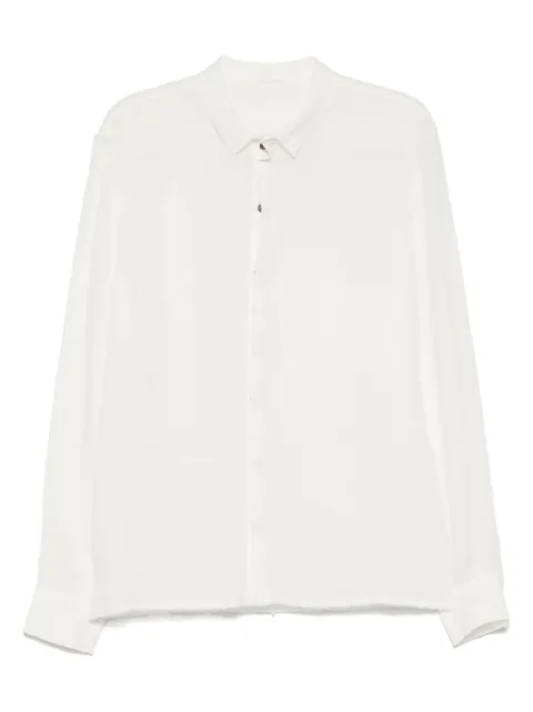 Label Under Construction linen shirt White FSH271GYO