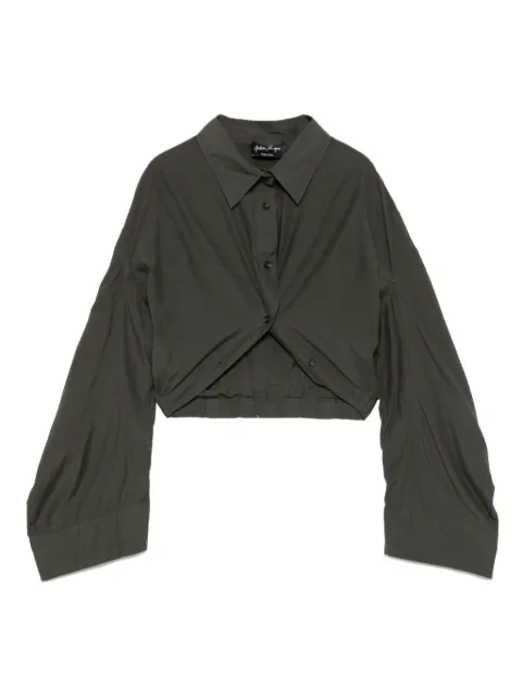 Andrea Ya'aqov cropped shirt Grey 25WHAR72CUPROCOTTON