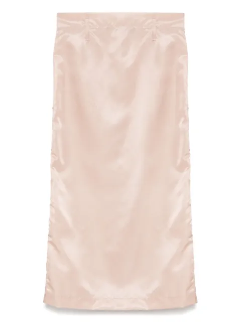 A.M.G. rear-slit midi skirt Pink SS25SK0825