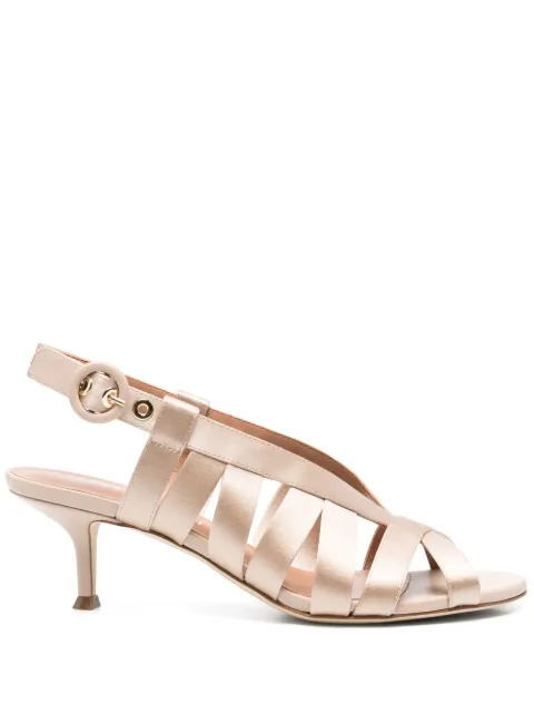 Lella Baldi 60mm satin sandals Neutrals LE2563TRASO