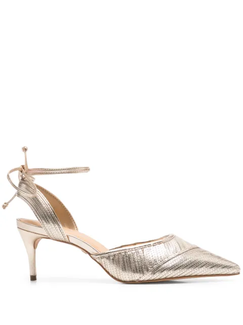 CARRANO 60mm leather pumps Gold 439030