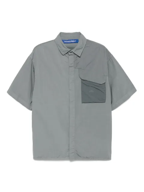 A-COLD-WALL* logo-detail shirt Grey ACWMSH167
