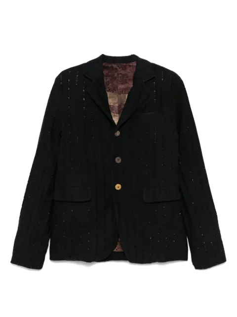 CHIAHUNG SU distressed blazer Black SS25FJ32TSD