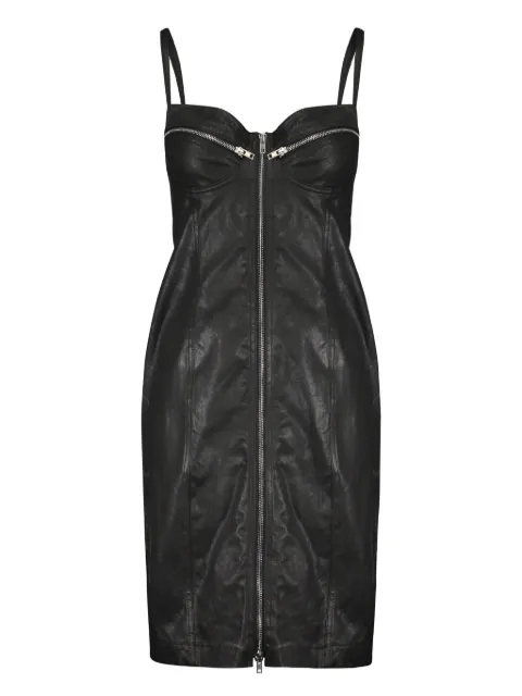 Jeremy Scott coated mini dress Black A04070915