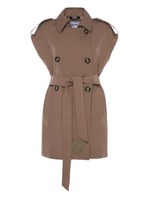 Bazar Deluxe sleeveless trench coat Brown S10622400