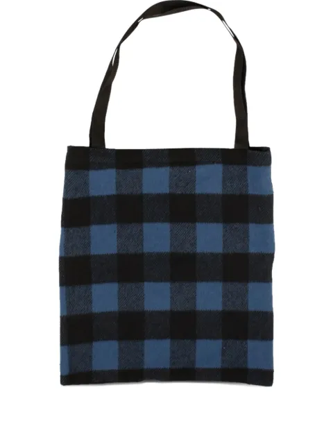 424 On Fairfax checked tote bag Black 954243013