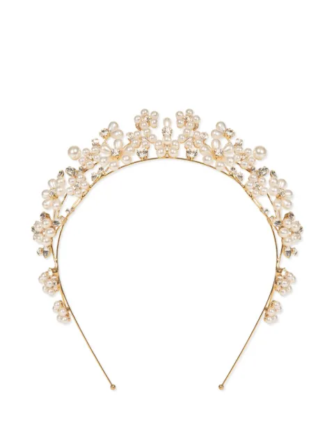 Jennifer Behr Laena tiara Gold 76NB4CRYSTALANTIQUEGOLD