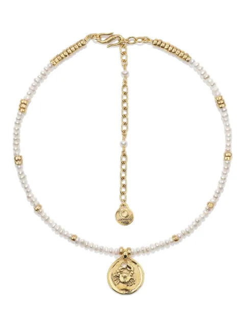 Goossens Astro Cancer Pearls necklace Gold GOOP25NE18YG01