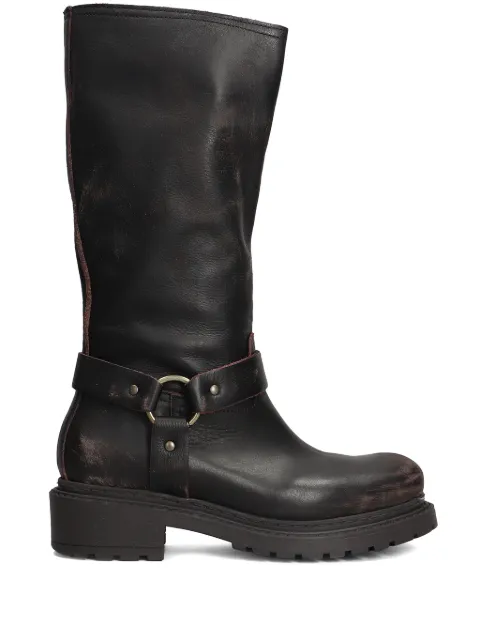 Metisse 55mm leather boots Brown MA644