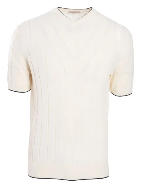 Luciano Barbera knitted T-shirt White 19915652045